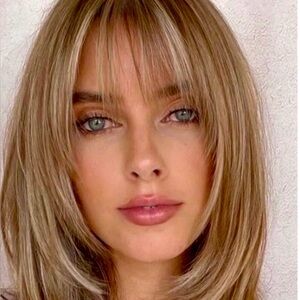 Jon Renau light Brown /Highlights Topper NWOT